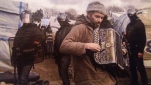 moment de protestation lors du démentellement